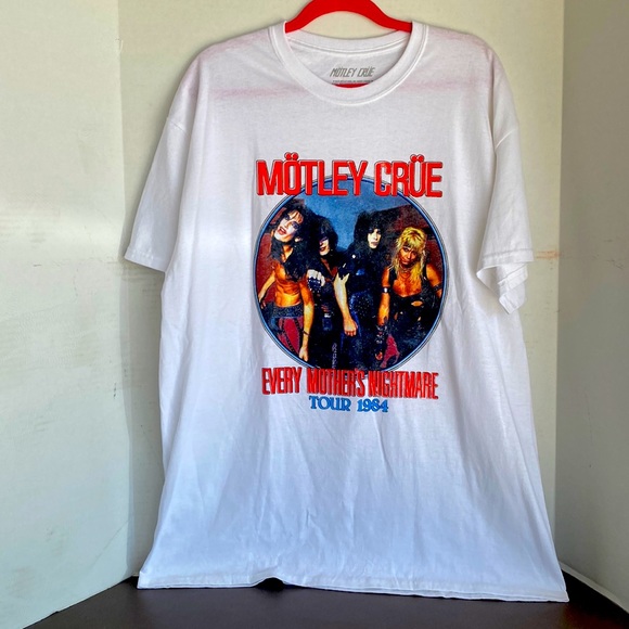 T-shirt Motley Crue Every Mothers Nightmare Tour 84 - Neuf Avec étiquettes, Taille Medium